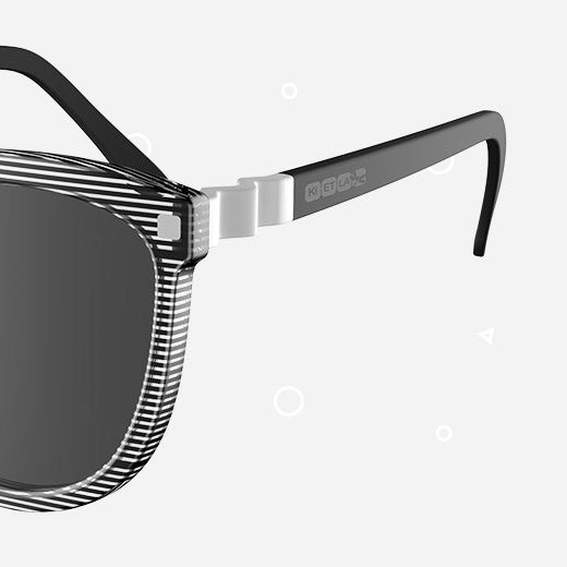 Sonnenbrille Jahre SUN Buzz in Streifen von Ki ET LA ♥ - Pilzessin.at