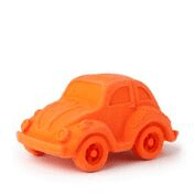 Spielauto Carlito orange aus Naturkautschuk von Oli & Carol - Pilzessin.at - zauberhafte Kinderdinge