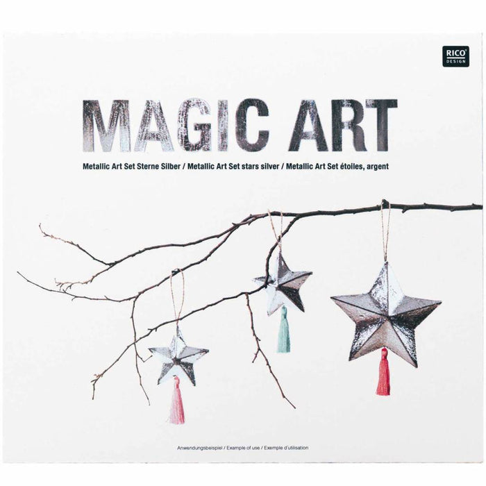 DIY Star Set Metallic Art Silver