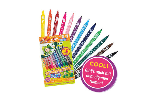 Superstars Duo Filzstifte 12 Farben von Jolly - Pilzessin.at - zauberhafte Kinderdinge