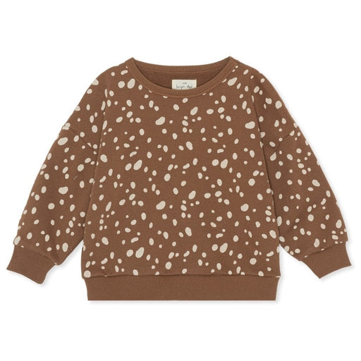 ♡ süßes Lou-Oversize Sweatshirt - Deer Brown von Konges Slojd - Pilzessin.at - zauberhafte Kinderdinge