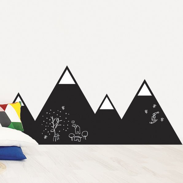 Tafel Wandsticker Berge zum Bemalen von Chispum - Pilzessin.at - zauberhafte Kinderdinge