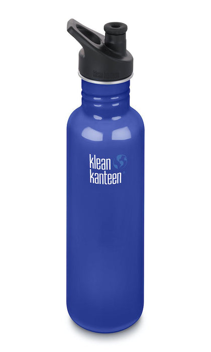 Trinkflasche 800ml in blau von Klean Kanteen ♥ - Pilzessin.at
