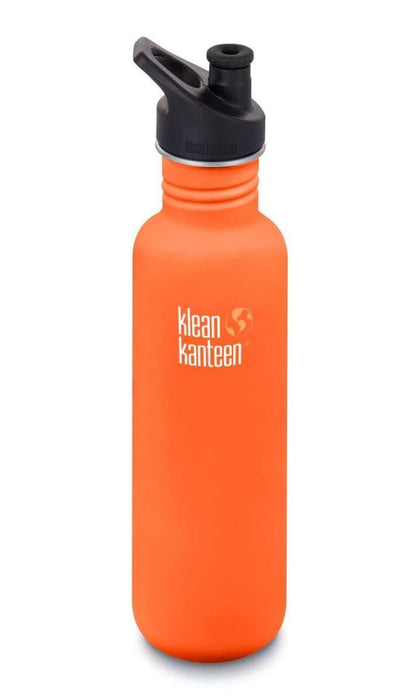 ⋙ Trinkflasche 800ml in orange matt von Klean Kanteen ♥ - Pilzessin.at - zauberhafte Kinderdinge