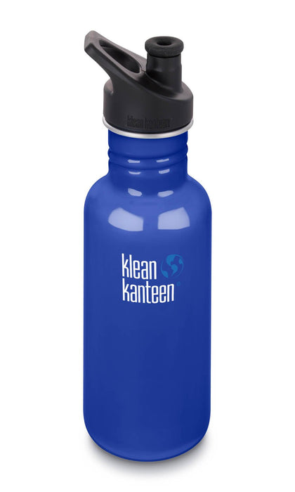 Trinkflasche in blau von Klean Kanteen ♥ - Pilzessin.at