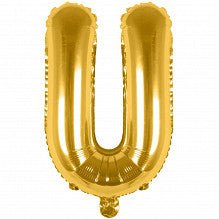 U Folienballon gold Buchstabe - Pilzessin.at - zauberhafte Kinderdinge