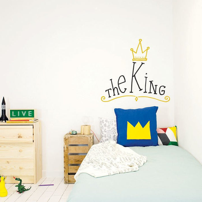 Wandsticker headbord the king | von Chispum - Pilzessin.at - zauberhafte Kinderdinge