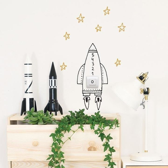 Wandsticker Rakete Switch Rocket von Chispum - Pilzessin.at - zauberhafte Kinderdinge