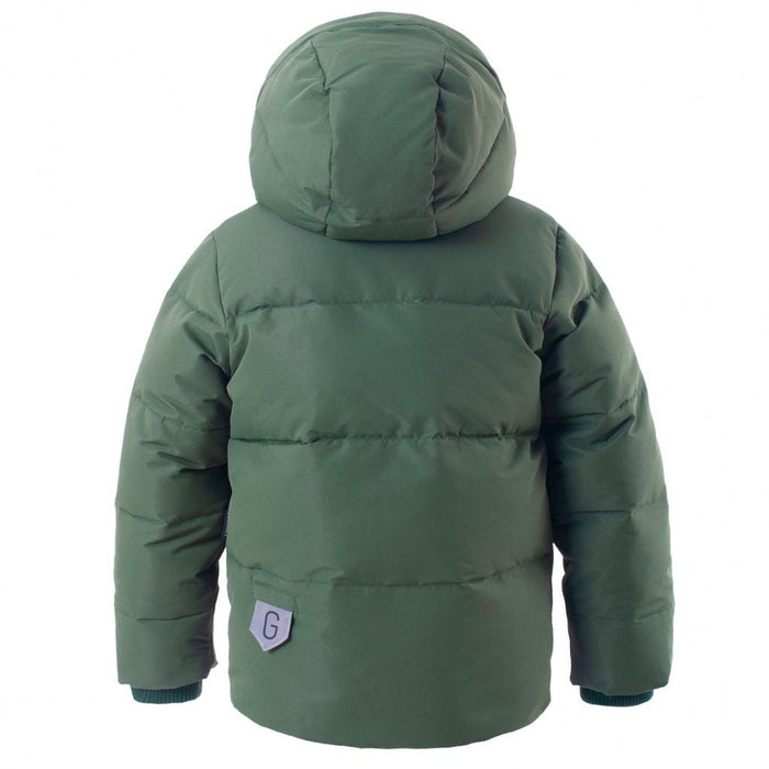 wasserdichte, gefütterte Winterjacke Dragon EYE in green forest von GOSOAKY ♥ - Pilzessin.at - zauberhafte Kinderdinge