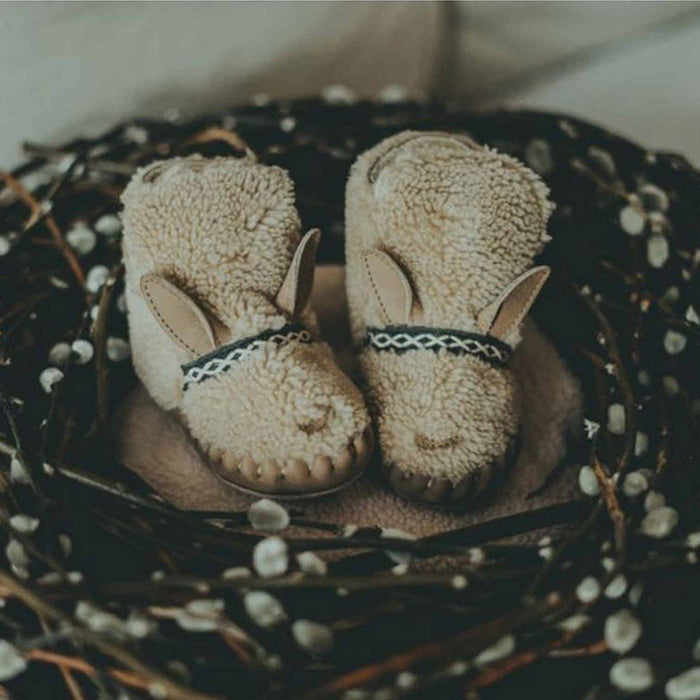 ⋙ Winterschuhe Kapi Exclusive Lining | Alpaca Beige Curly Faux Fur von Donsje ♡ - Pilzessin.at - zauberhafte Kinderdinge