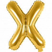 X Folienballon gold Buchstabe - Pilzessin.at - zauberhafte Kinderdinge