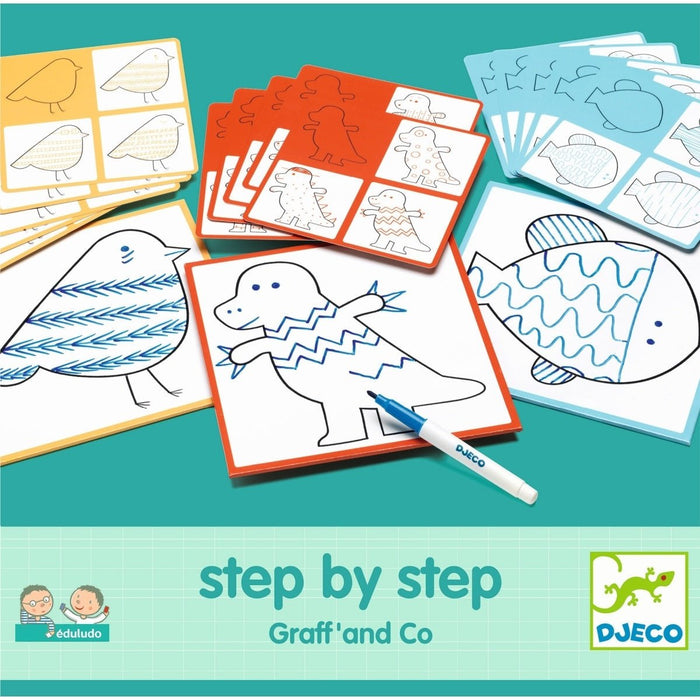 Zeichnen lernen mit Step By Step Graff' and Co - Pilzessin.at - zauberhafte Kinderdinge